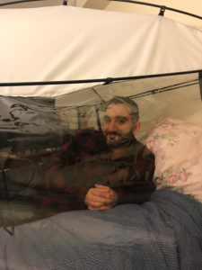 John in Tent Awake 